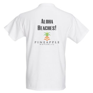 Aloha Beaches Mens Back T-Shirt
