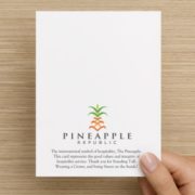 Pineapple card Back
